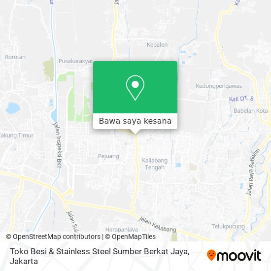 Peta Toko Besi & Stainless Steel Sumber Berkat Jaya