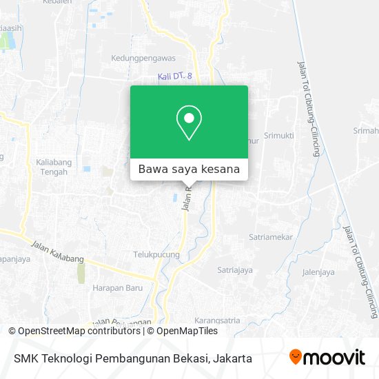 Peta SMK Teknologi Pembangunan Bekasi