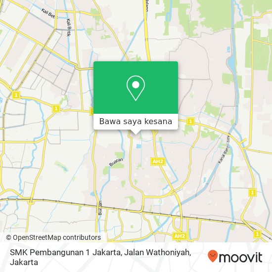Peta SMK Pembangunan 1 Jakarta, Jalan Wathoniyah