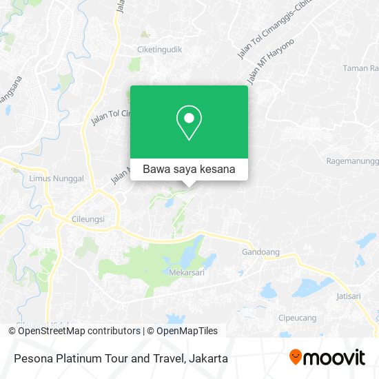 Peta Pesona Platinum Tour and Travel
