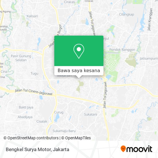 Peta Bengkel Surya Motor