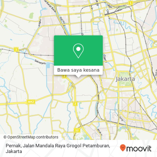 Peta Pernak, Jalan Mandala Raya Grogol Petamburan