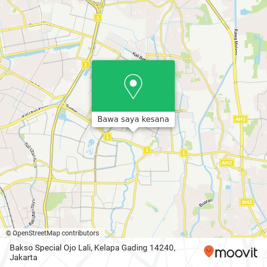 Peta Bakso Special Ojo Lali, Kelapa Gading 14240