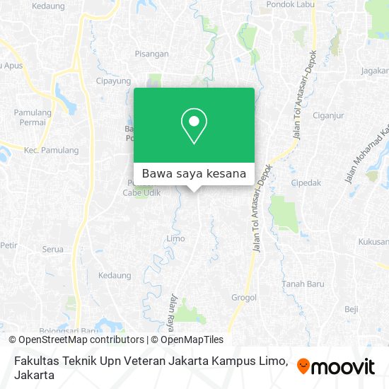 Peta Fakultas Teknik Upn Veteran Jakarta Kampus Limo