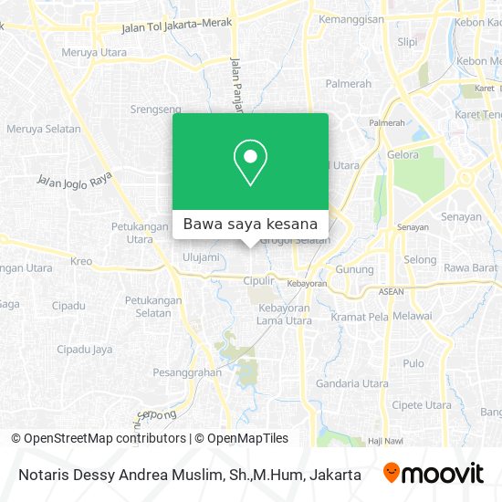 Peta Notaris Dessy Andrea Muslim, Sh.,M.Hum