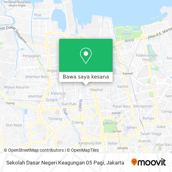 Peta Sekolah Dasar Negeri Keagungan 05 Pagi