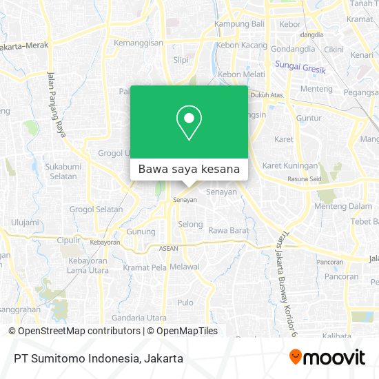 Peta PT Sumitomo Indonesia