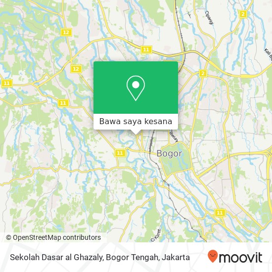 Peta Sekolah Dasar al Ghazaly, Bogor Tengah