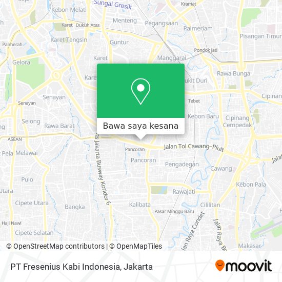 Peta PT Fresenius Kabi Indonesia