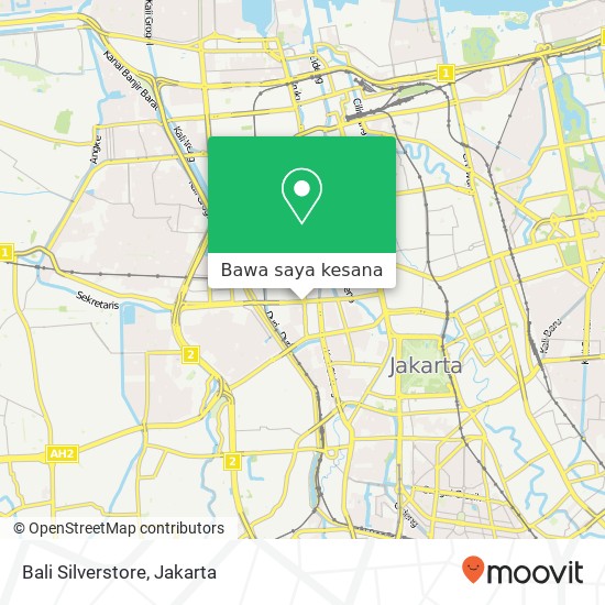 Peta Bali Silverstore, Jalan KH. Hasyim Ashari Gambir