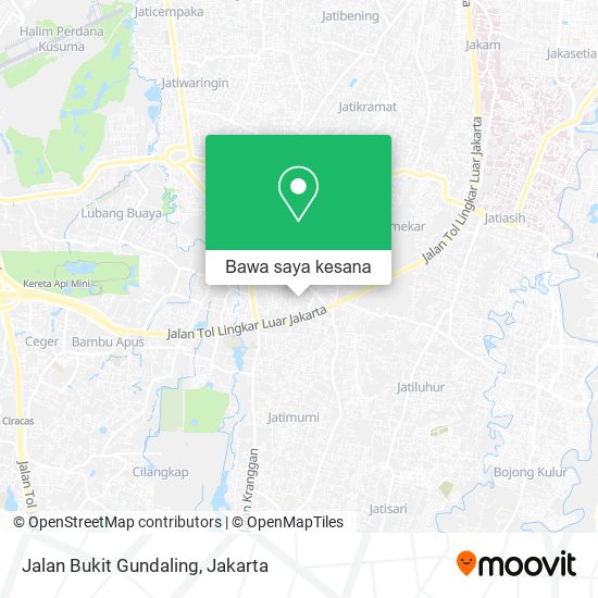 Peta Jalan Bukit Gundaling
