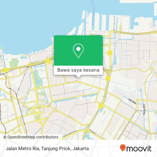 Peta Jalan Metro Ria, Tanjung Priok