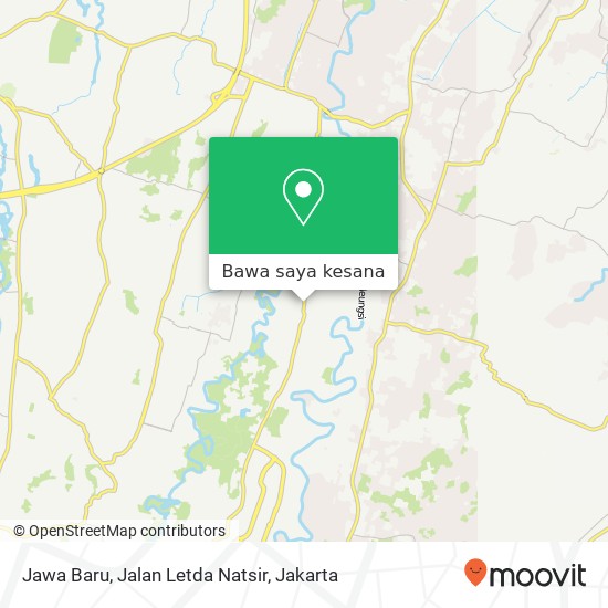 Peta Jawa Baru, Jalan Letda Natsir