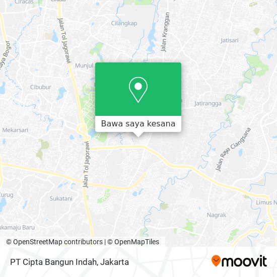 Peta PT Cipta Bangun Indah