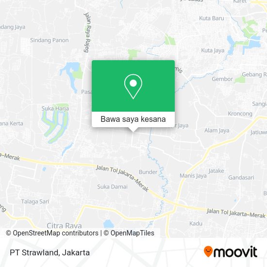 Peta PT Strawland, Jalan Industri Raya XI