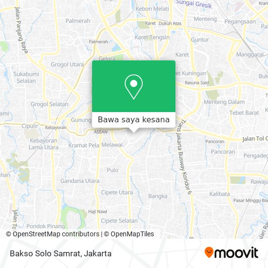 Peta Bakso Solo Samrat