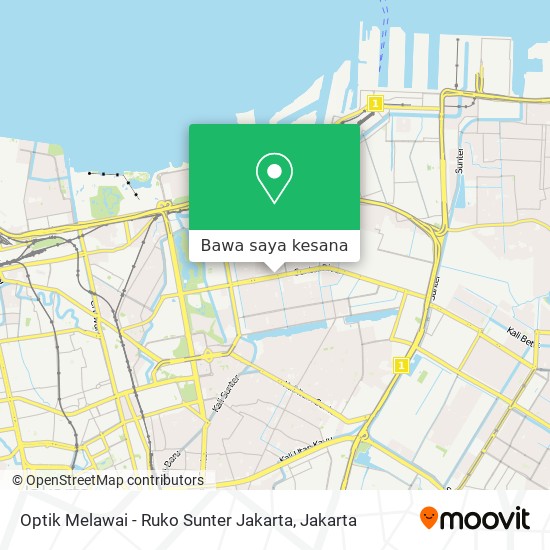 Peta Optik Melawai - Ruko Sunter Jakarta