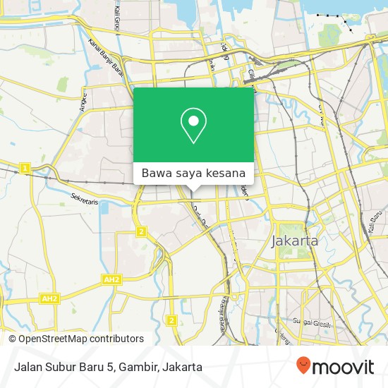 Peta Jalan Subur Baru 5, Gambir