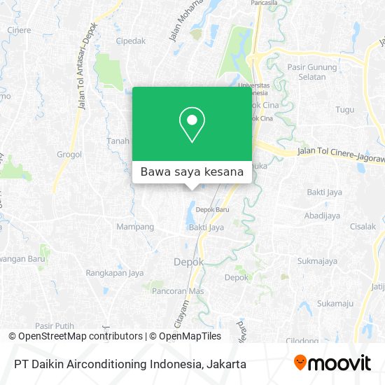 Peta PT Daikin Airconditioning Indonesia