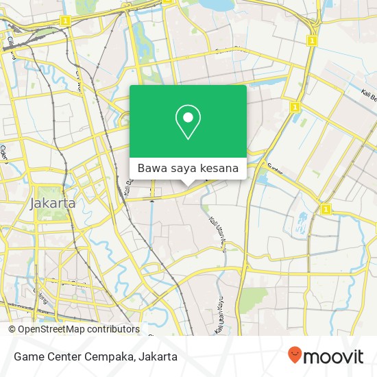 Peta Game Center Cempaka, Jalan Cempaka Baru Timur Kemayoran