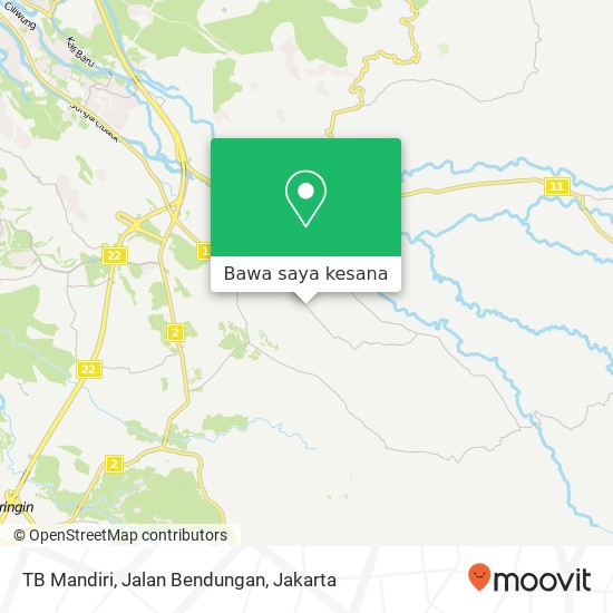 Peta TB Mandiri, Jalan Bendungan