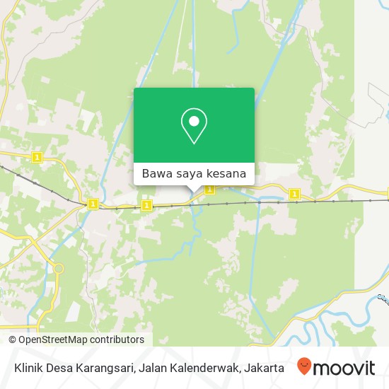 Peta Klinik Desa Karangsari, Jalan Kalenderwak