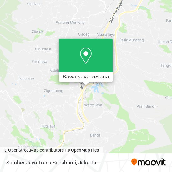 Peta Sumber Jaya Trans Sukabumi
