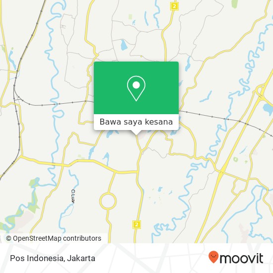 Peta Pos Indonesia, Jalan Cikaret