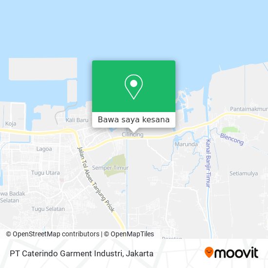 Peta PT Caterindo Garment Industri