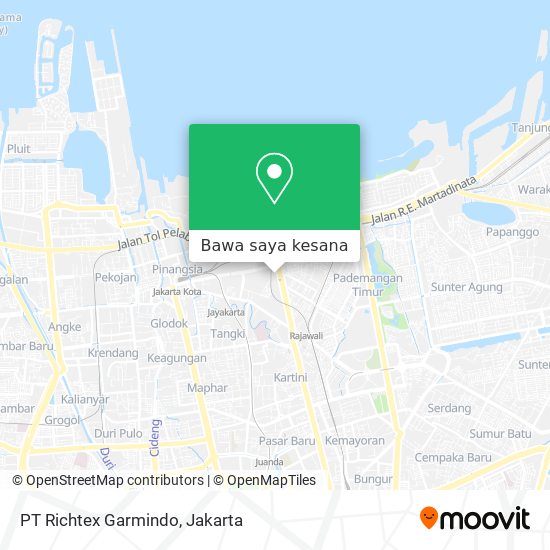 Peta PT Richtex Garmindo