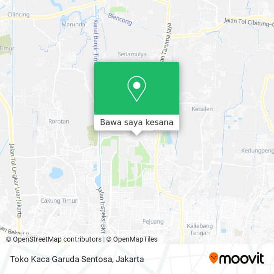 Peta Toko Kaca Garuda Sentosa