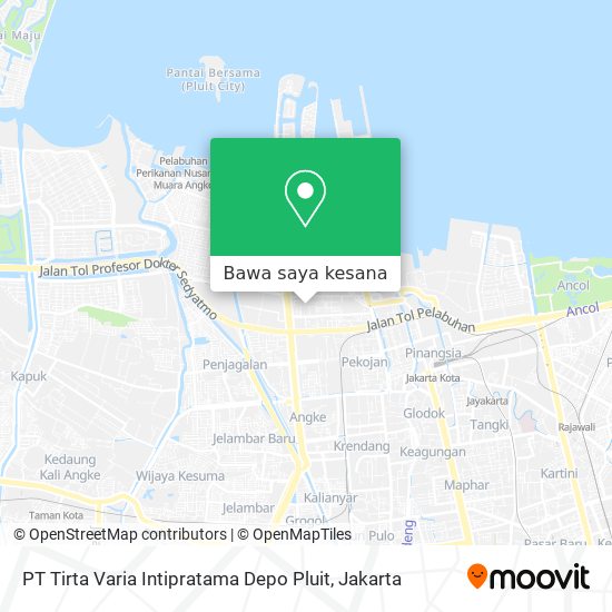 Peta PT Tirta Varia Intipratama Depo Pluit