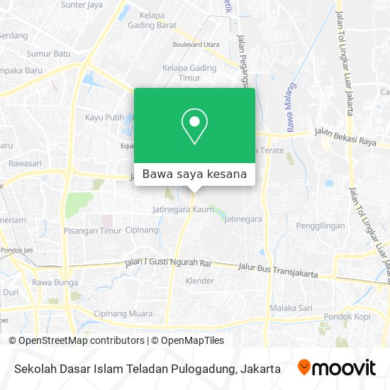 Peta Sekolah Dasar Islam Teladan Pulogadung