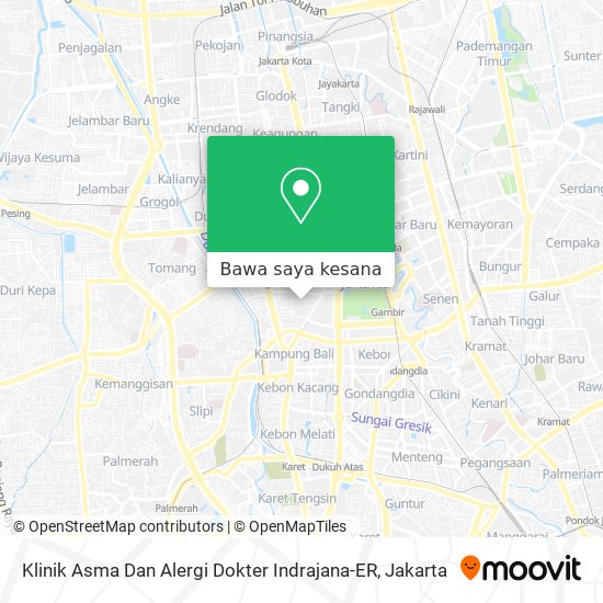 Peta Klinik Asma Dan Alergi Dokter Indrajana-ER