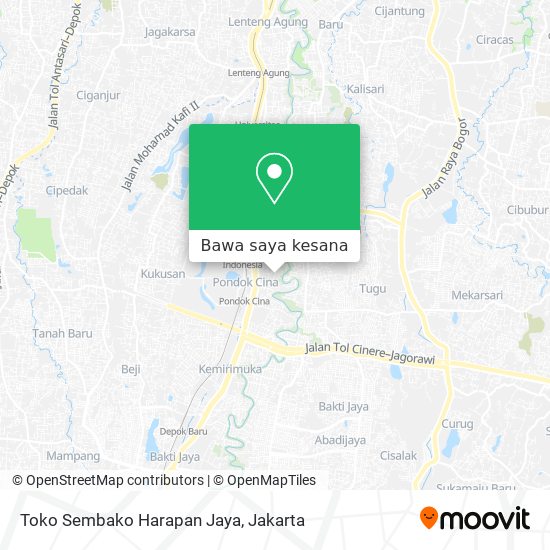 Peta Toko Sembako Harapan Jaya