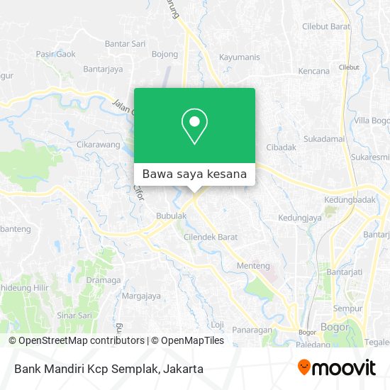 Peta Bank Mandiri Kcp Semplak