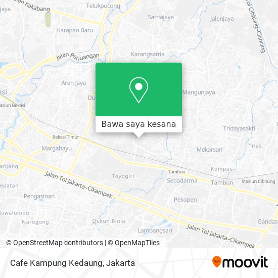 Peta Cafe Kampung Kedaung