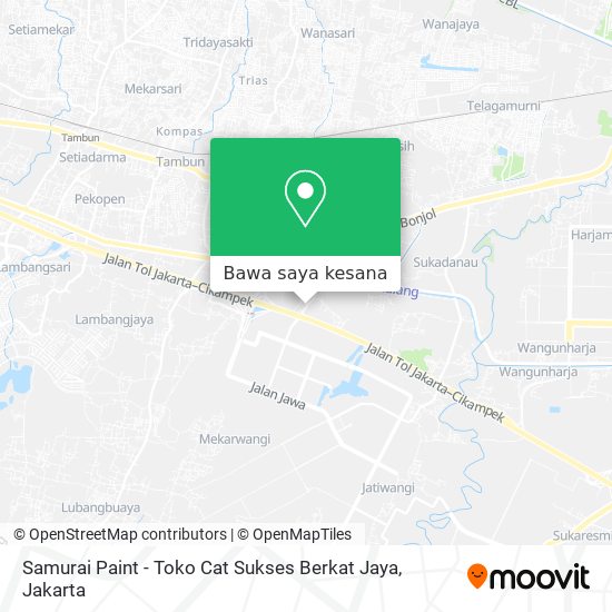 Peta Samurai Paint - Toko Cat Sukses Berkat Jaya
