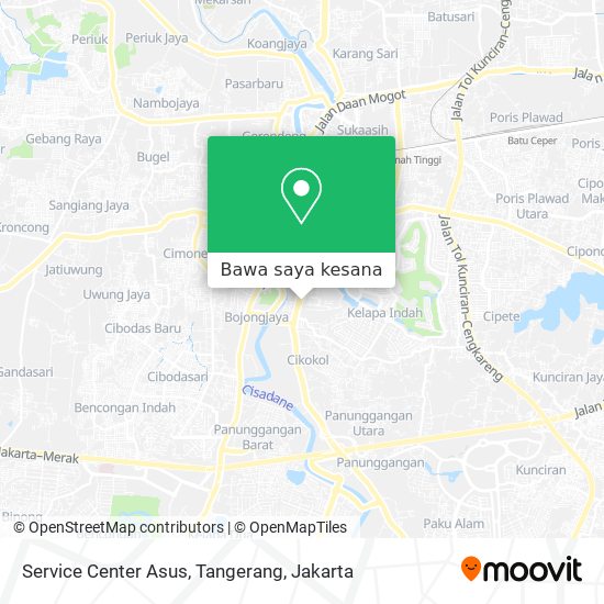 Peta Service Center Asus, Tangerang