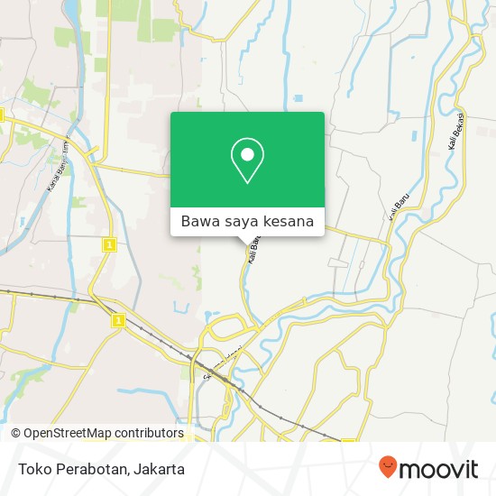 Peta Toko Perabotan, Jalan K. H. Muchtar Tabrani Bekasi Utara