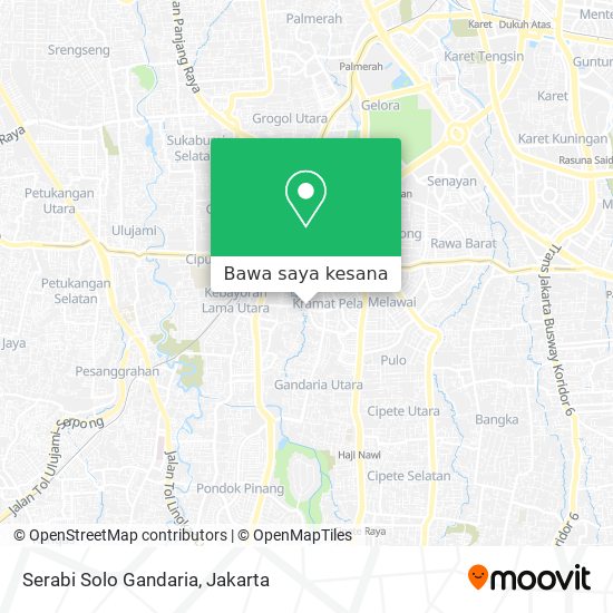 Peta Serabi Solo Gandaria