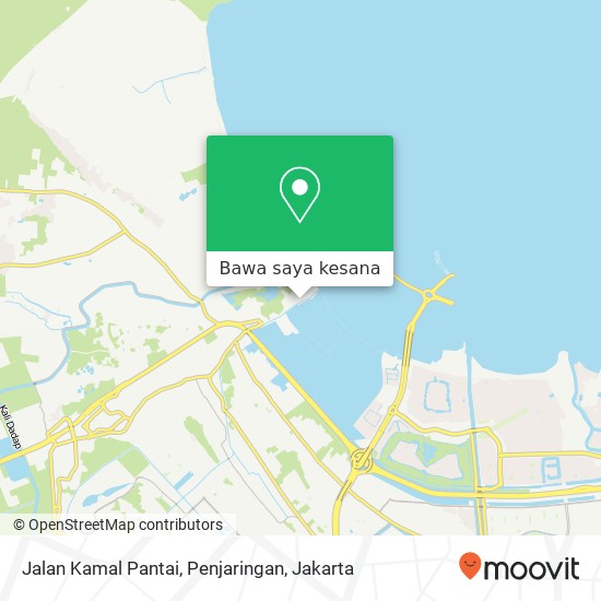 Peta Jalan Kamal Pantai, Penjaringan