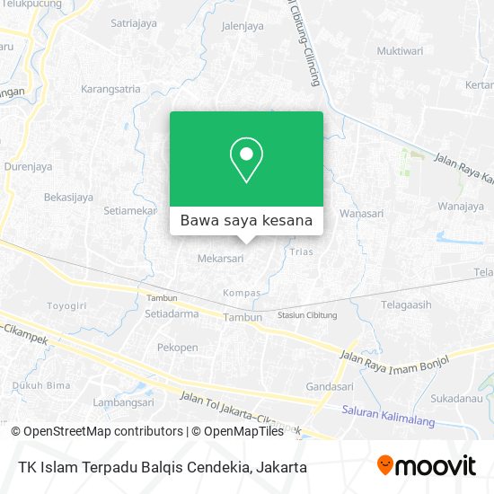 Peta TK Islam Terpadu Balqis Cendekia