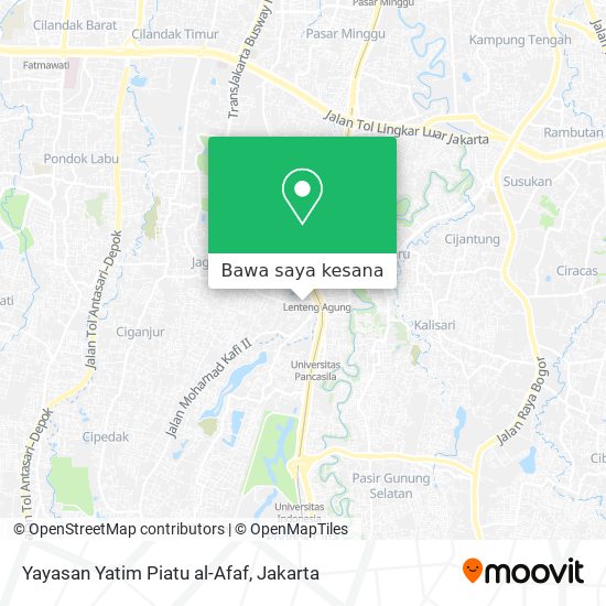 Peta Yayasan Yatim Piatu al-Afaf