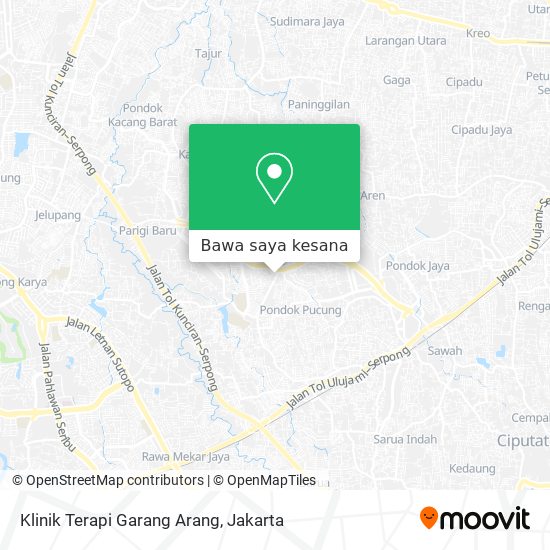 Peta Klinik Terapi Garang Arang