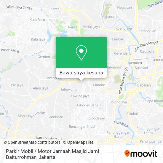 Peta Parkir Mobil / Motor Jamaah Masjid Jami Baiturrohman