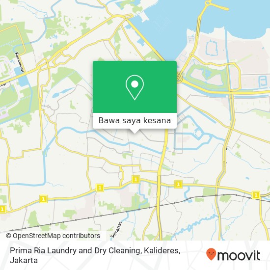 Peta Prima Ria Laundry and Dry Cleaning, Kalideres