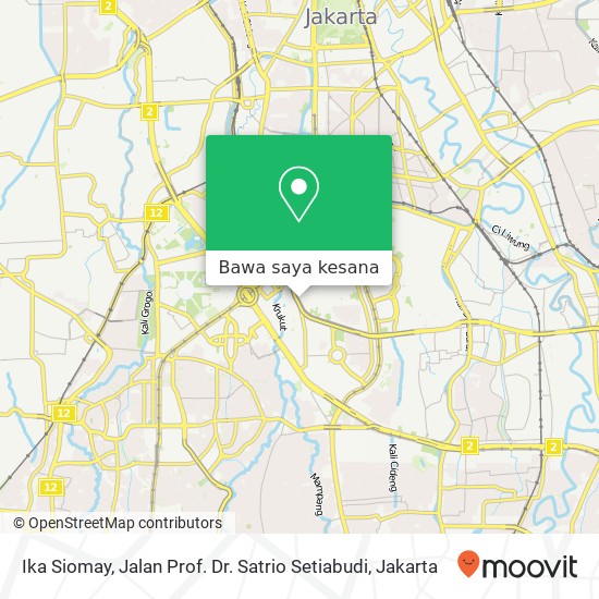Peta Ika Siomay, Jalan Prof. Dr. Satrio Setiabudi