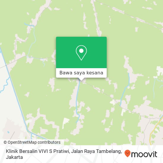 Peta Klinik Bersalin VIVI S Pratiwi, Jalan Raya Tambelang