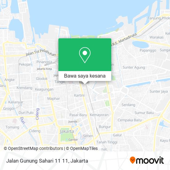 Peta Jalan Gunung Sahari 11 11
